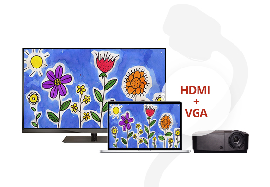 Thiết bị nghe nhìn: Máy chiếu vật thể Avervision F17-8M sử dụng dễ dàng Avervision-f17-8m-connect