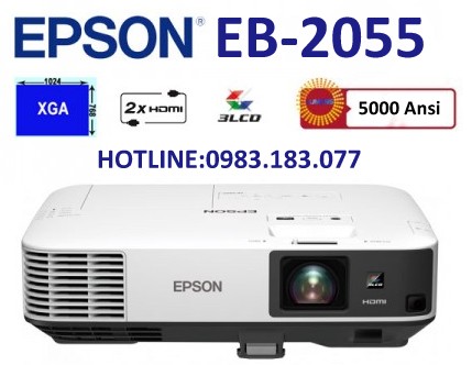 Thiết bị nghe nhìn: Máy chiếu Epson EB-2055 dùng cho hội trường lớn May-chieu-epson-eb-2055-gia-re