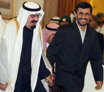 خادم الحرمين الشريفين الملك عبدالله بن عبدالعزيز ال سعود  King-Abdullah-Ahmadinejad