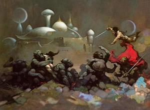 Altered States of Reading (5): Kirk Allen of Barsoom Frazettaapes-300x221