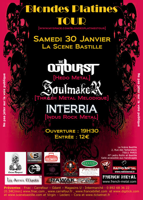 THE OUTBURST en concert + INTERRIA + SOULMAKER Flyer-2010.01.30_SceneBastille_web