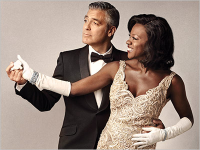 Here's Proof That Clooney Only Gets Better With Age - Page 4 George-Clooney-Viola-Davis-Entertainment-Weekly-01