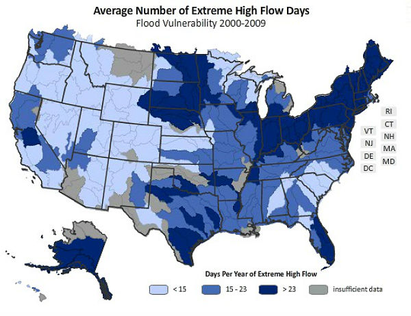 NRDC lanzó 2011 Mapa del tiempo extremo: miles de registros del clima roto en los EE.UU 31