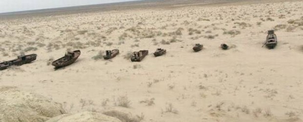 QUIZÁ EL MAYOR DESASTRE PLANETARIO : EL MAR DE ARAL SE ESTÁ SECANDO . Aral-Sea-7-620x250