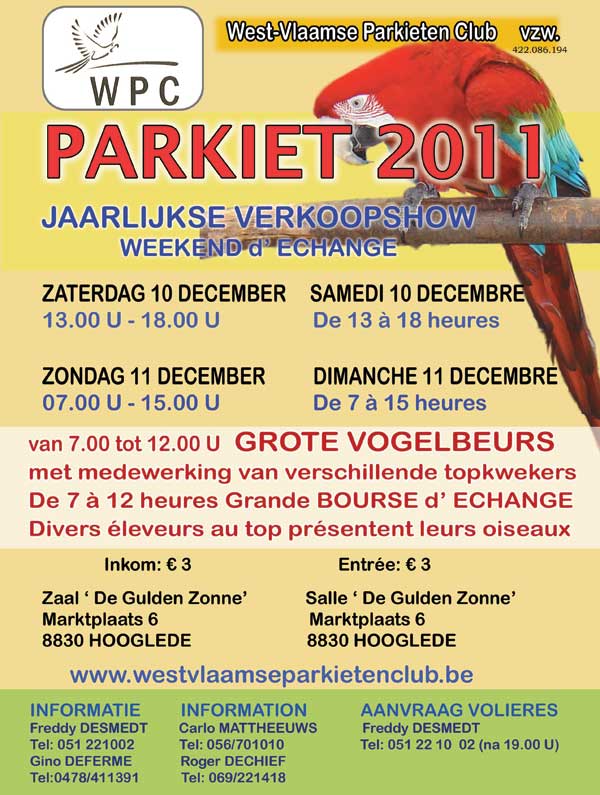 EXPO VENTE WPC - PARKIET 2011 - HOOGLEDE AFFICHE-PARKIET-2011