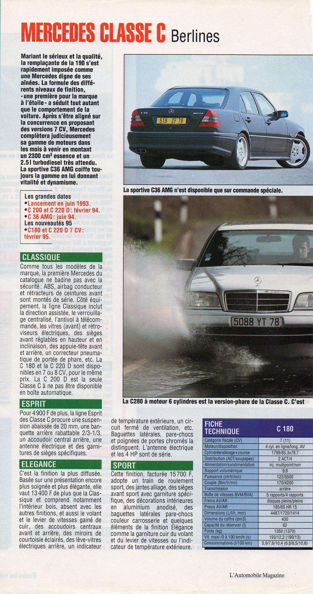 [Doc] Automobile Magazine 95/96 (W202) Automag95-96p118_w202