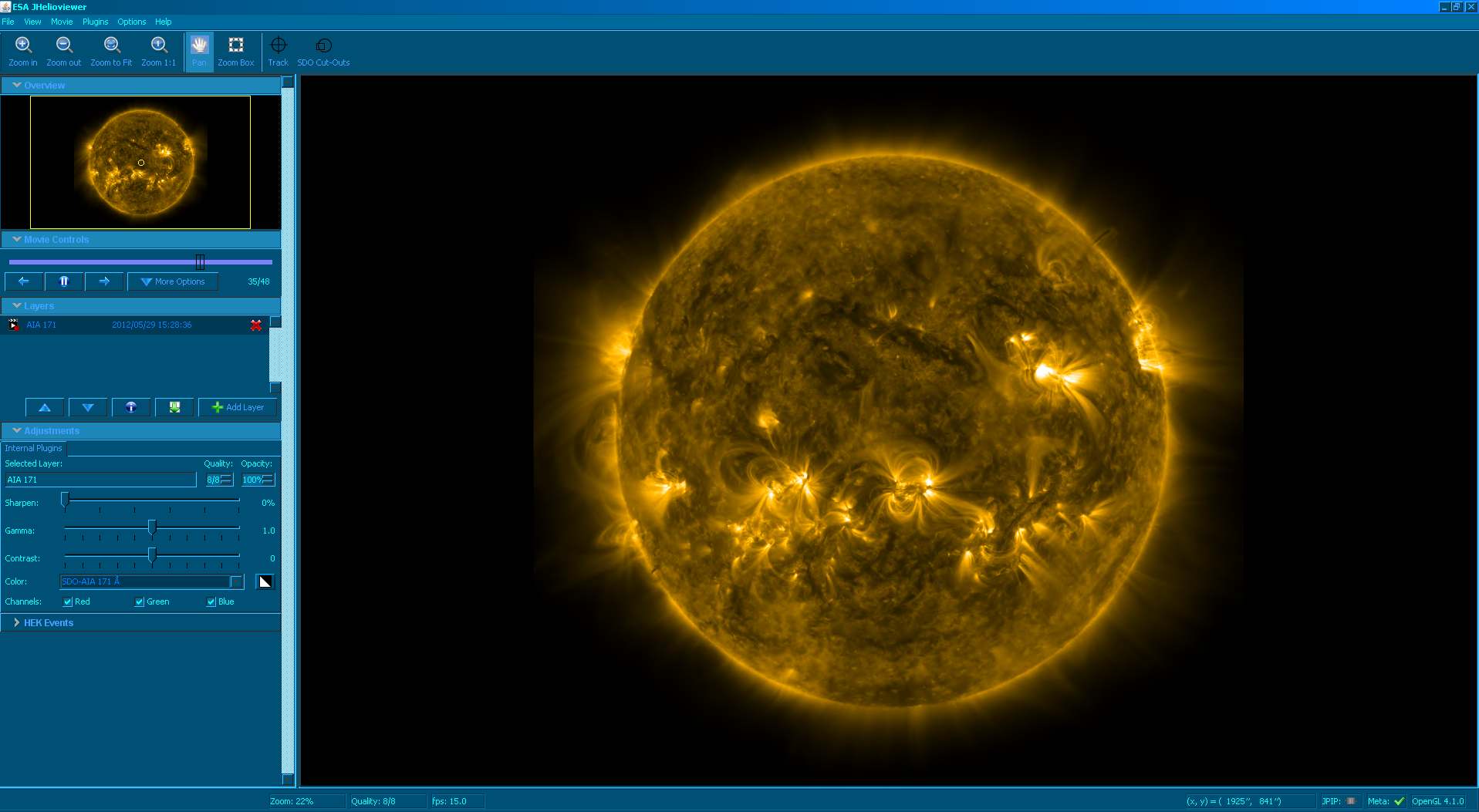 La Tête dans les étoiles ... - Page 2 JHelioviewer01