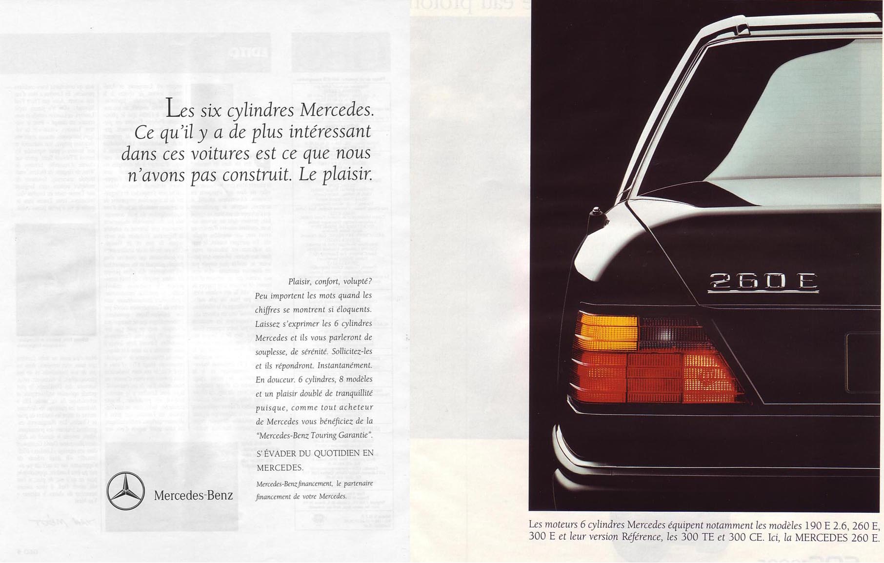 [Photos] Publicité Mercedes-Benz - tous modèles   260E