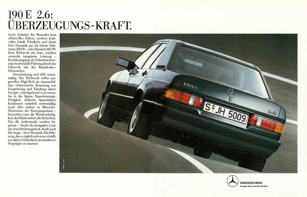 [Photos] Publicité Mercedes-Benz - tous modèles   - Page 2 Pub-Mercedes190-2.6-1991