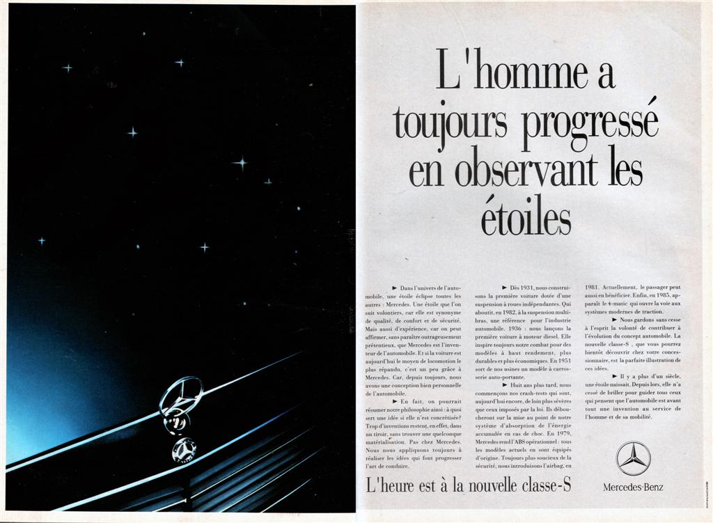 [Photos] Publicité Mercedes-Benz - tous modèles   - Page 2 Pub-MercedesClasseS-1991-2