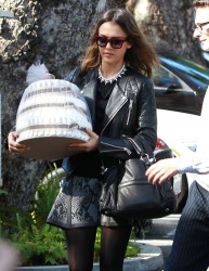 Jessica Alba - at Gwen Stefani's baby shower in Bel-Air 2/8/ 88109d306814098