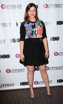 Amber Tamblyn at the 2014 Outfest L.A. Screening of 'X/Y' in 1831ec338703478