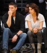 Nov 24, 2010 - Danneel Harris and Jensen Ackles at Lakers Game in Los Angeles B62bce108348225