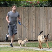 Kellan Lutz: Jogging with Kola and Kevin! Acbcff90505949