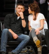 Nov 24, 2010 - Danneel Harris and Jensen Ackles at Lakers Game in Los Angeles B4df52108348246