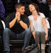 Nov 24, 2010 - Danneel Harris and Jensen Ackles at Lakers Game in Los Angeles Ca0448108348234