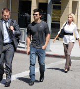 Taylor Lautner out and about in LA 54c54d80130288