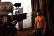 Taylor Lautner on the set of 'New Moon' 10512778149198