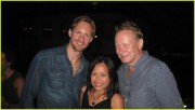 Alexander Skarsgard & Dad Stellan With A Fan   D5117189072013