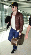 Robert Pattinson's Hot at Heathrow Ahead of Eclipse Reshoots A2420478376256