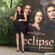 Kristen Stewart and Taylor Lautner at the 'Eclipse' photocall in Rome C0474184793739