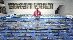 Man builds 432 ships and 1200 aircraft models from matchsticks 8b7d42171559872