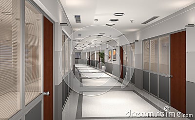 Karumo Sekuro's Office 3d-modern-office-hallway-10197781