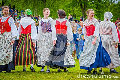 "So Anna Von Reitz has a Different Point of View?" by Jo Ana - 5.4.18 Dancing-around-maypole-midsummer-gothenburg-sweden-june-unknown-dancers-traditional-swedish-dress-celebration-60181070