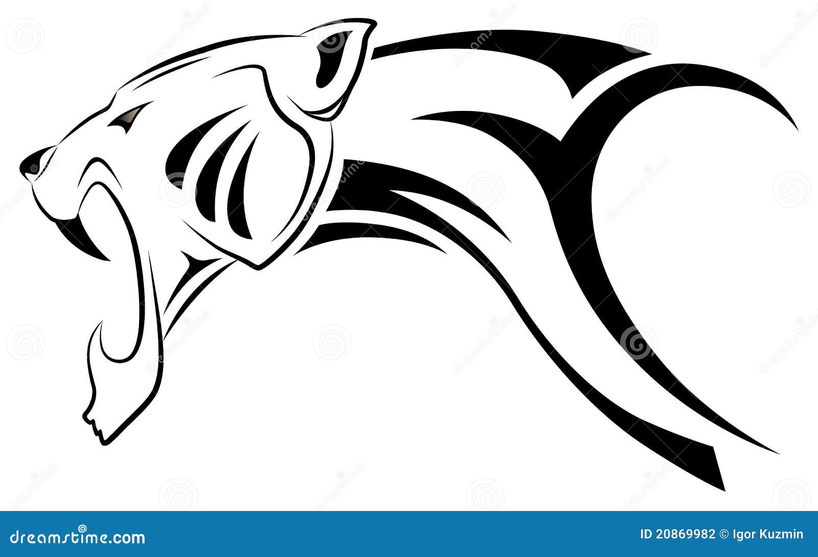 Asderdeker, La Bestia Salvaje Leopardo-del-vector-tatuaje-tribal-20869982