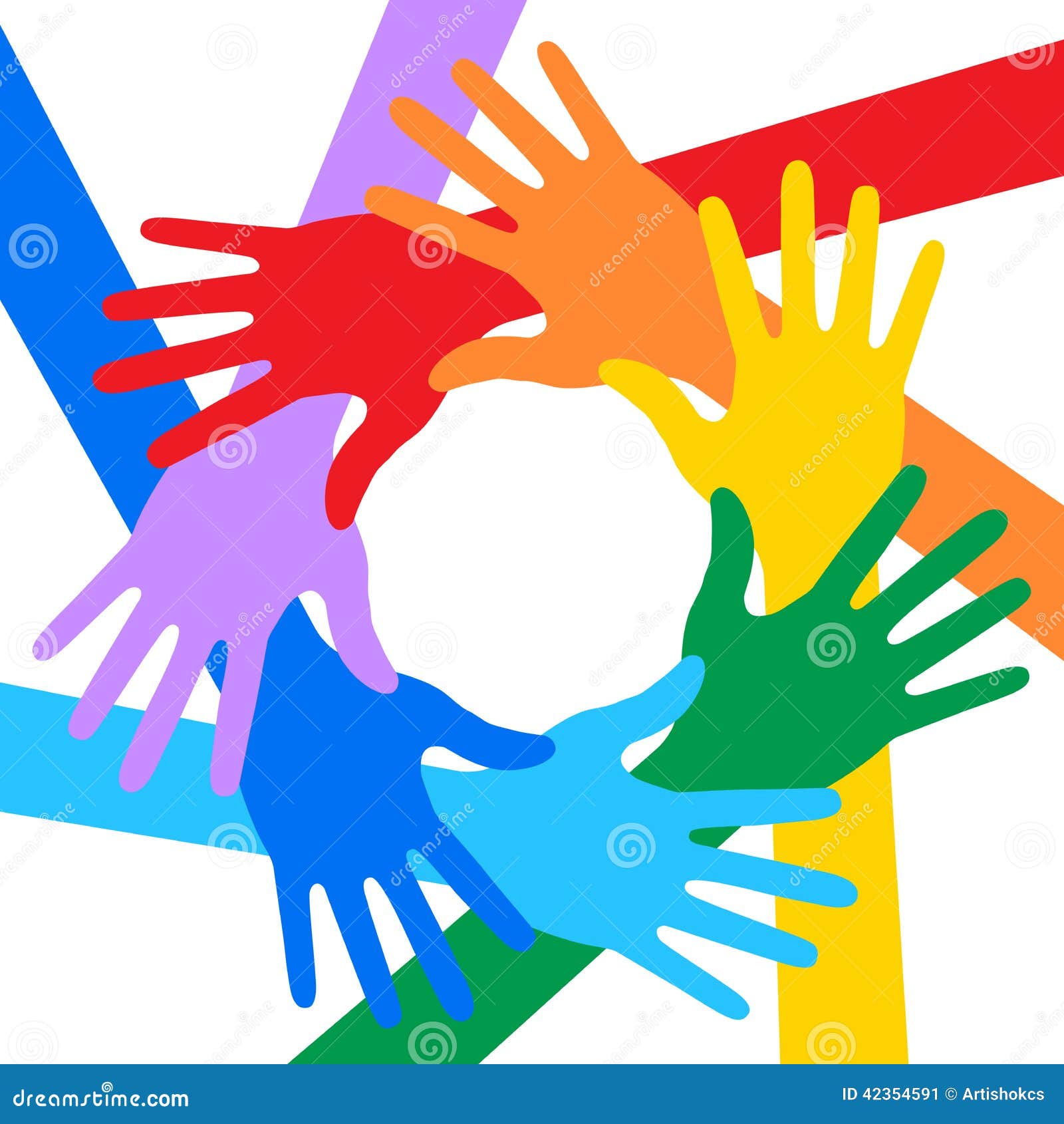 Help with idea Rainbow-colors-hands-icon-vector-illustration-your-design-42354591