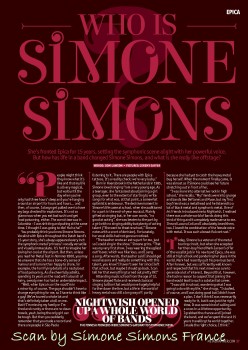 Simone Simons: Metal Hammer UK March 2018 C6cf77746367303