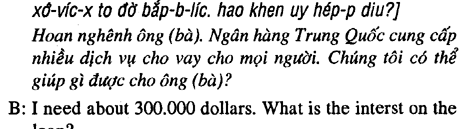 Lesson 20: At the Bank Ở Ngân hàng 4_04