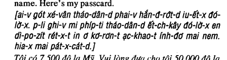 Lesson 20: At the Bank Ở Ngân hàng 6_02