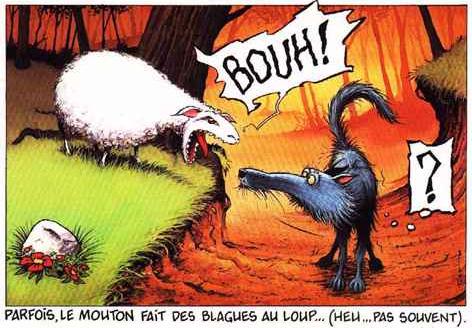 humour de loups MoutonLoup