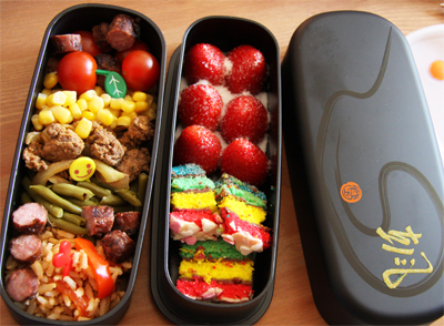 Rainbow Cake Bento36