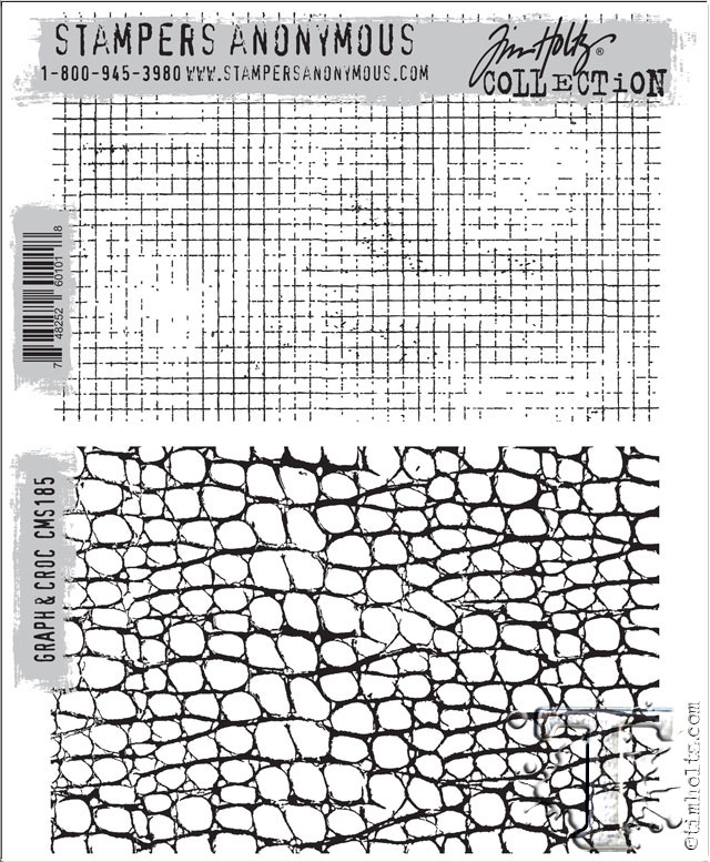 Tim Holtz - Stamper's Anonymous Stamps HOLTZ-CMS-179-TO-196-13