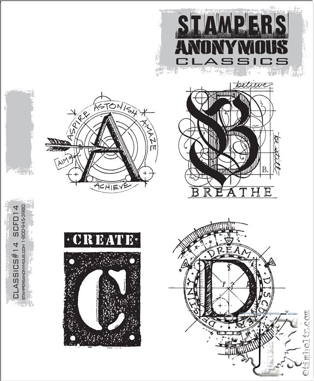 Tim Holtz - Stamper's Anonymous Stamps STAMPERS-CLASSICS-EARLY-2014-7