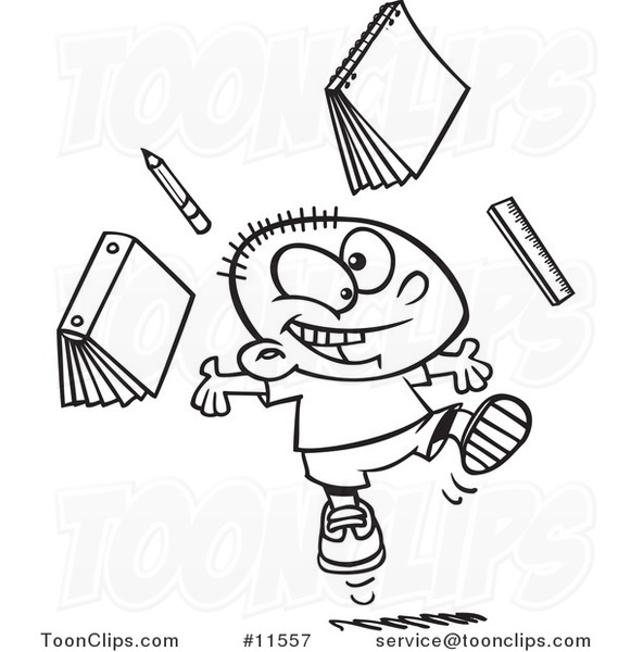 Images de nombres - Page 40 Cartoon-happy-school-boy-ready-for-vacation-black-and-white-outline-by-ron-leishman-11557