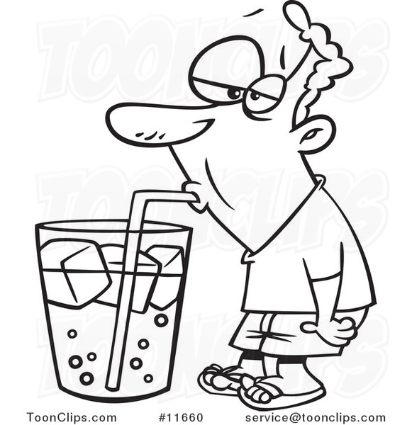 Images de nombres - Page 4 Cartoon-outlined-guy-drinking-from-a-giant-soda-cup-by-ron-leishman-11660