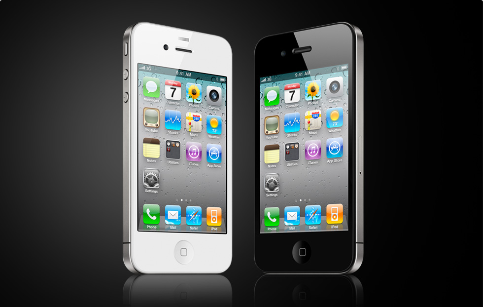 Koji mobilni telefon imate? Black-and-white-iPhone-4-models-at-30-degree-angles