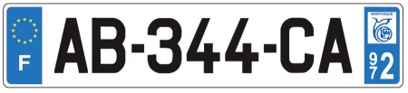 [Pratique] Plaques d'immatriculation et leur logos régionaux Immat-martinique-450x103