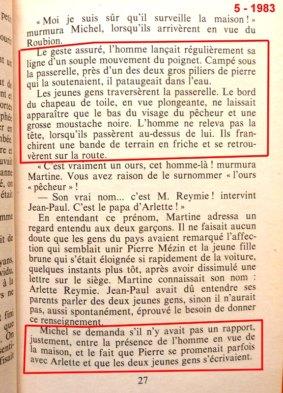 Modifications du texte dans les Michel Michel