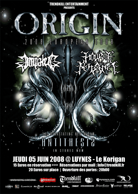 .:: ORIGIN + IMPALED + HOUR OF PENANCE @ LUYNES !!! Origin