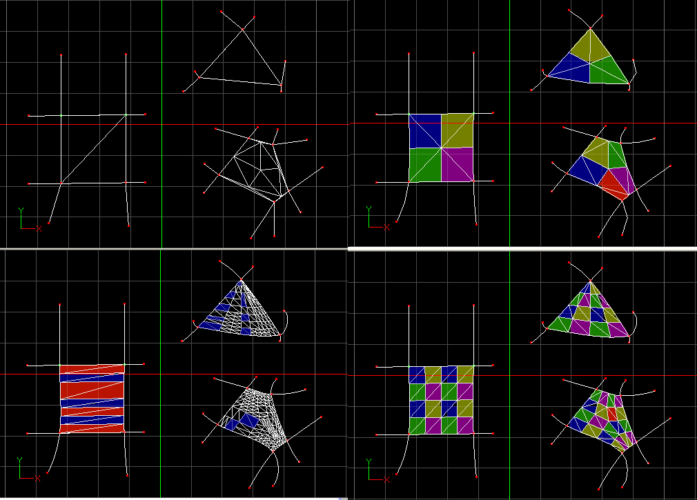 differences entre polygones et patches. QUAD