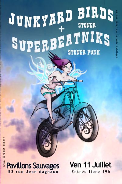 Superbeatnik + Junkyard Birds - Pavillons - 11/07 Affiche_1107(final)copy_rvb1