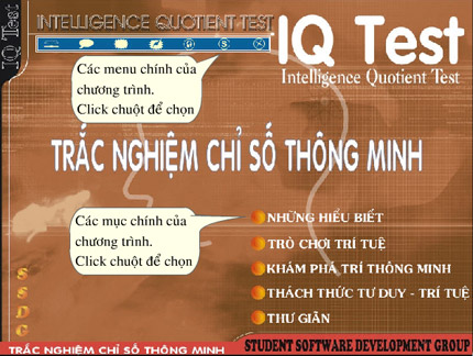 Trắc nghiệm và rèn luyện trí thông minh - IQ Test  Ssdg