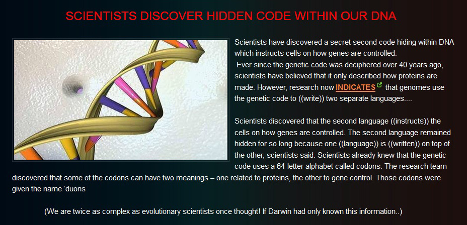 DNA, mật mã nhỏ xíu đang lật đổ thuyết tiến hóa Dna-the-knell-for-evolution-2