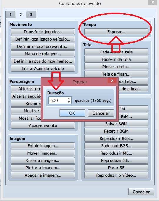 Abertura de porta com alavanca com tempo... Tempo