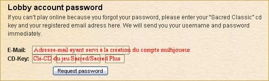 .: FaQ Techique - Problmes de cl-CD / Mot de passe :. Lobby_account_password