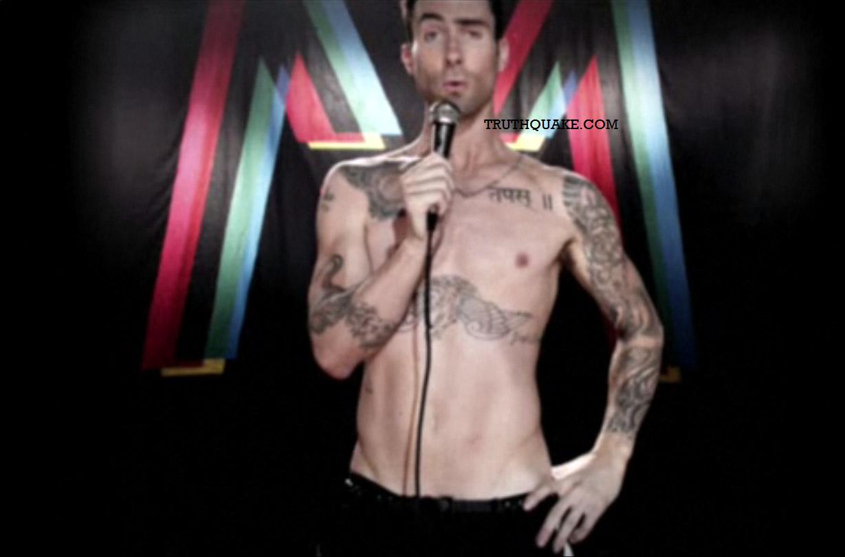 [Articulo] "Moves Like Jagger" Videoclip con tematica Illuminati? Adam-levine-shirtless-maroon-5-illuminati-christina-aguilera-moves-like-jagger-mick-abs-music-video-freemason-tattoos-gay-ok-bisexual-stereo-hearts-lead-singer-hands-all-over-plastic-surgery-girlfriend-the-voice-muscles-pecs-logo